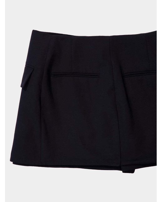 Balmain Black Double Breasted Shorts