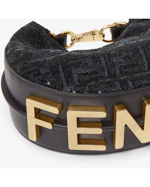 Fendi Black Graphy Mini Bag