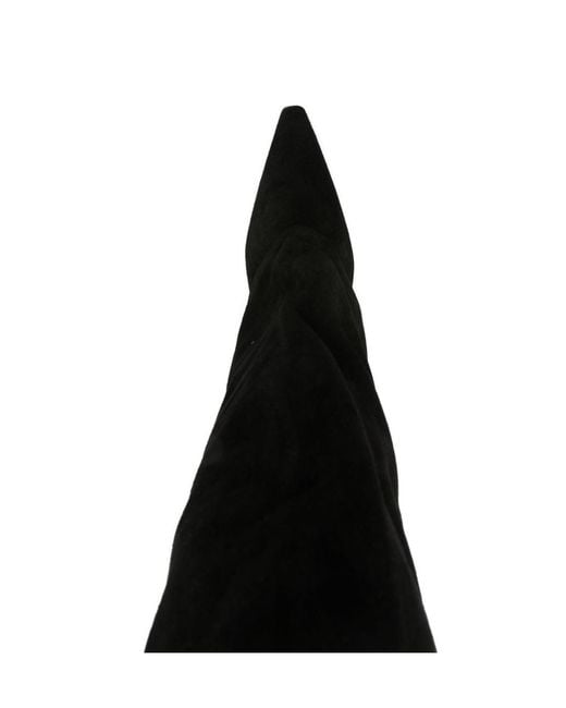 Paris Texas Black Pointed-Toe Boots