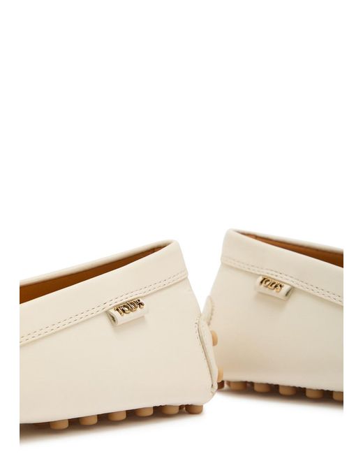 Tod's Natural Leather Loafers