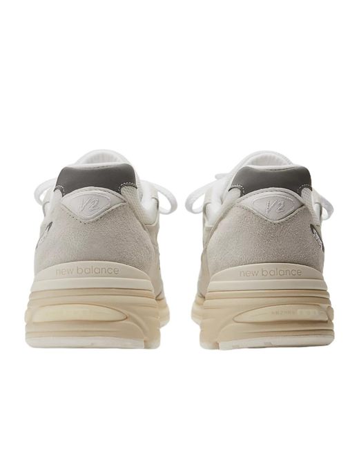 New Balance Gray 991V2 Lace-Up Sneakers for men