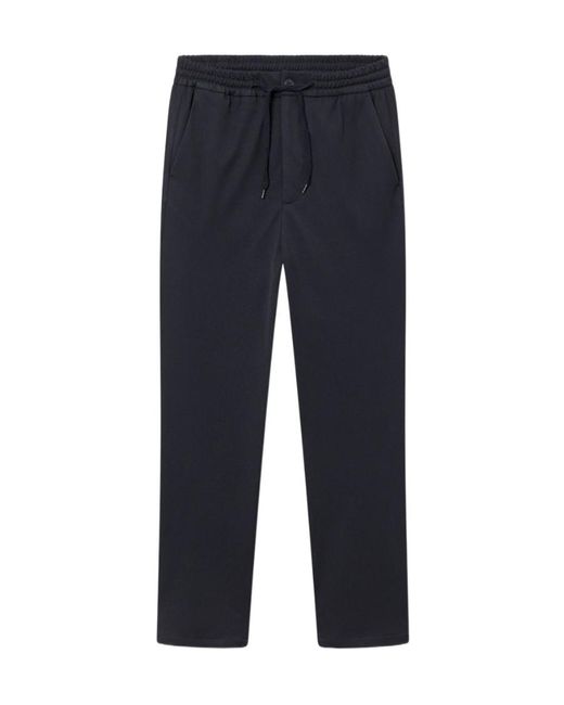 Les Deux Blue Drawstring Casual Trousers for men