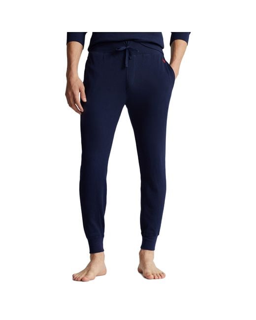 Polo Ralph Lauren Blue Quilted Jogger Pants for men