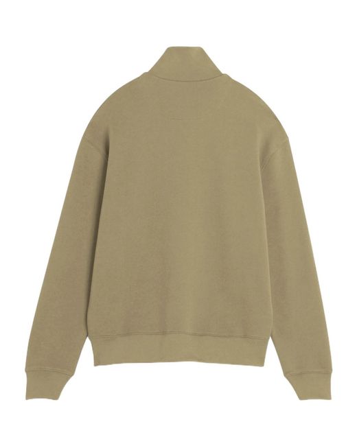 Maison Kitsuné Natural Half Zip Sweatshirt for men