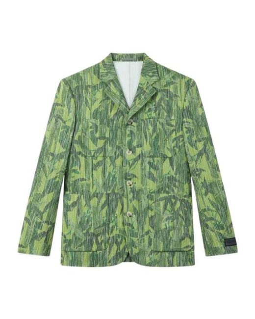 KENZO Green Chiku-Rin Camo' Tailored Jacket for men