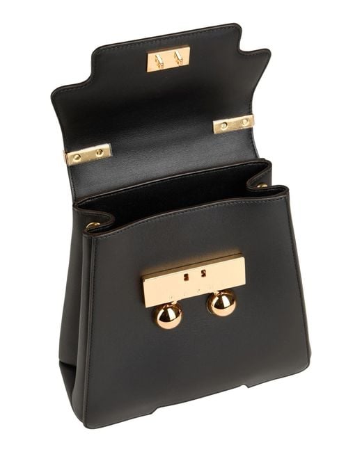 Marni Black Leather Twoway Backpack