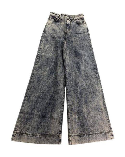 Weekend by Maxmara Gray Belt Loop Denim Trousers