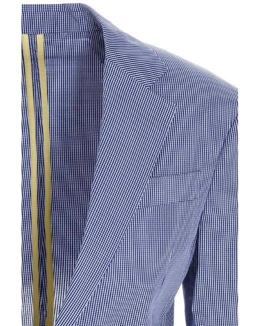 DSquared² Blue Micro Check Dean Blazer