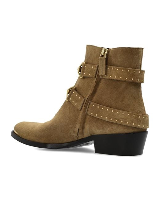 Isabel Marant Brown Zalya Leather Boots
