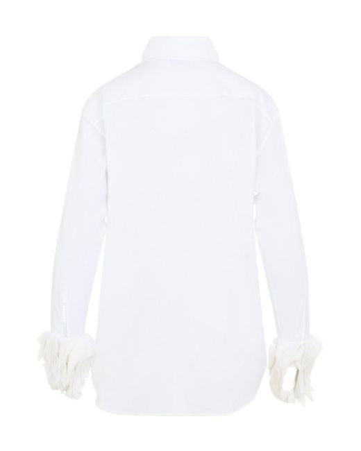 Jil Sander White Long-Sleeved Shirt