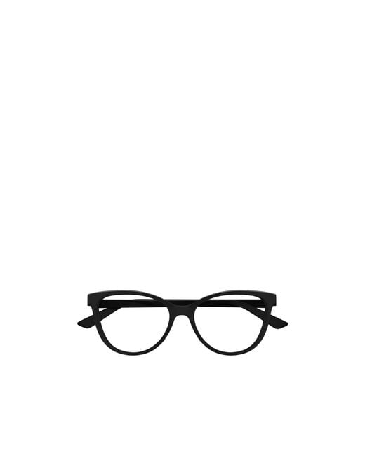 Bottega Veneta White Eyewear Oval Frame Glasses