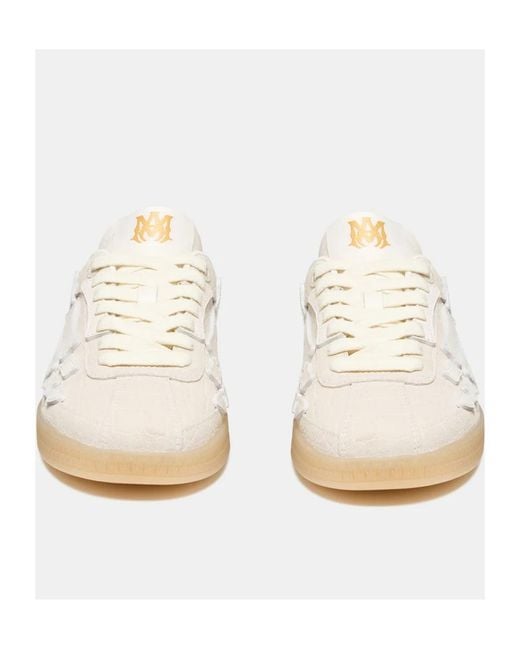Amiri White Embossed Pacific Bones Sneakers