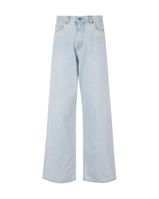 GIUSEPPE DI MORABITO Blue Embellished Pocket Jeans
