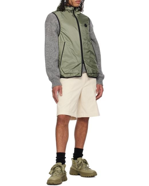 Moncler Natural Denim Shorts for men