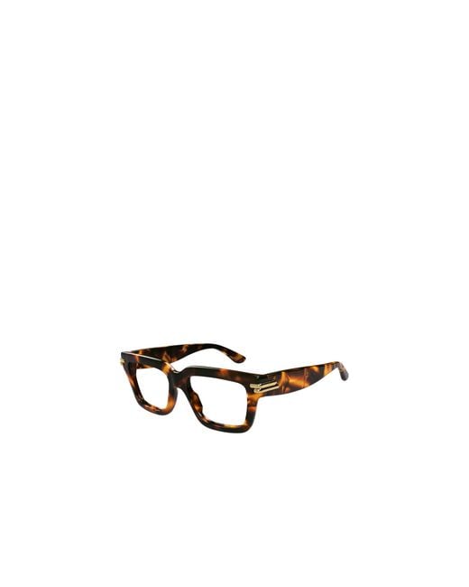 Bottega Veneta White Eyewear Square Frame Glasses for men