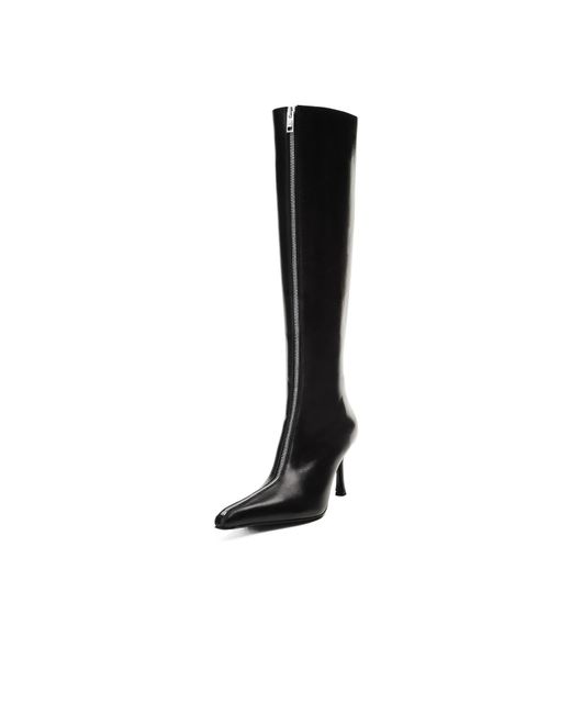 Alexander Wang Black Vera Knee-High Zip Boots