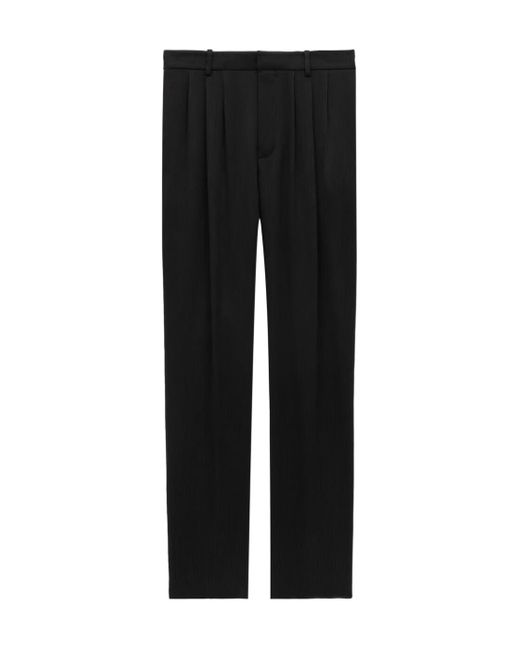 Saint Laurent Black Low-Rise Baggy Pants for men