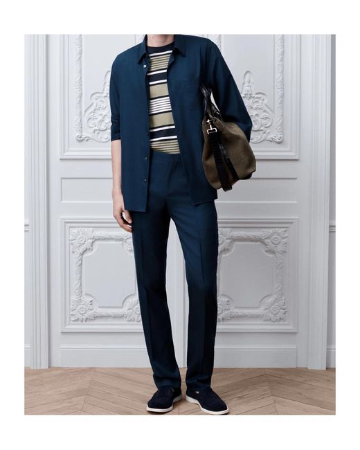 Dior Blue Tailored Pants for men