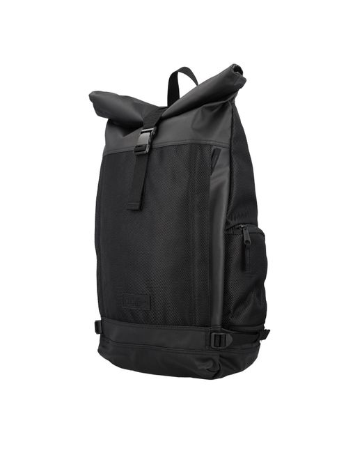 Eastpak Black Roll-Top Open Backpack for men
