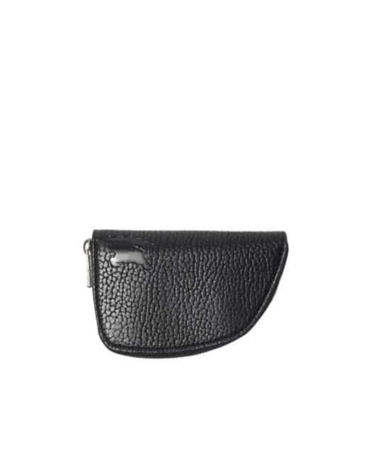 Burberry Gray Shield Leather Wallet for men
