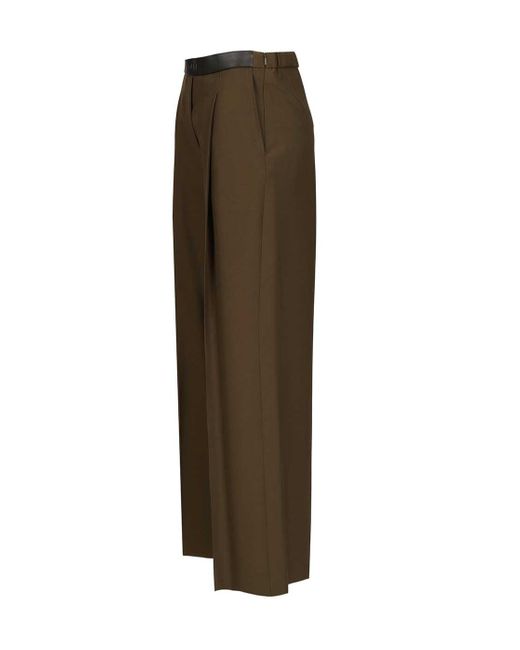 Loewe Brown Wool Trousers