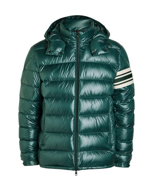 Moncler Green Landre Padded Shell Jacket for men