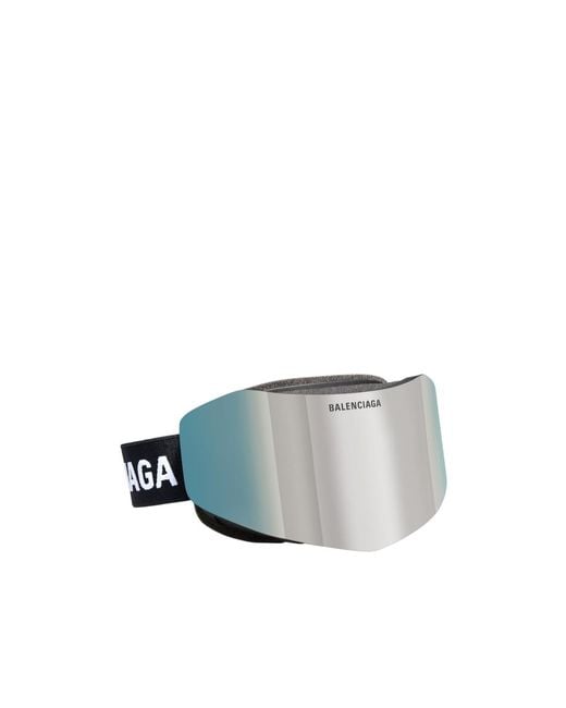 Balenciaga Gray Ski Mask Goggles for men