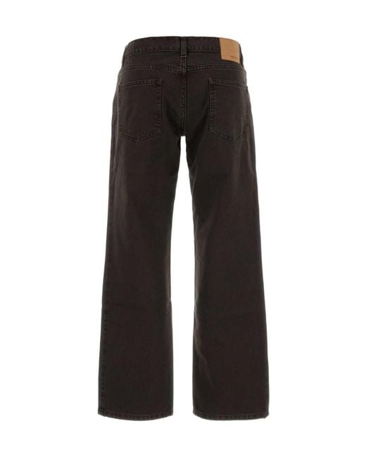 Magda Butrym Black Pf26 Denim Straight-Leg Jeans
