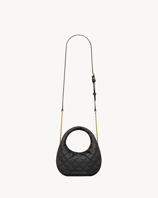 Saint Laurent Black Icarino Mini Shoulder Bag