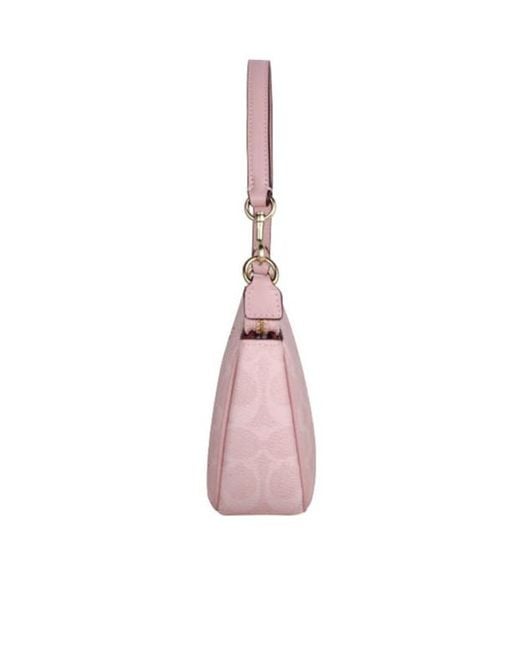 COACH Pink Logo Shoulder Bag