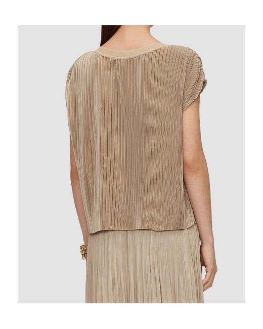 Joseph Natural Cedre Pleated Top