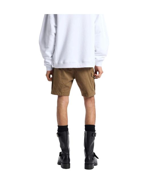 DSquared² Natural Button-Fastening Cargo Shorts for men