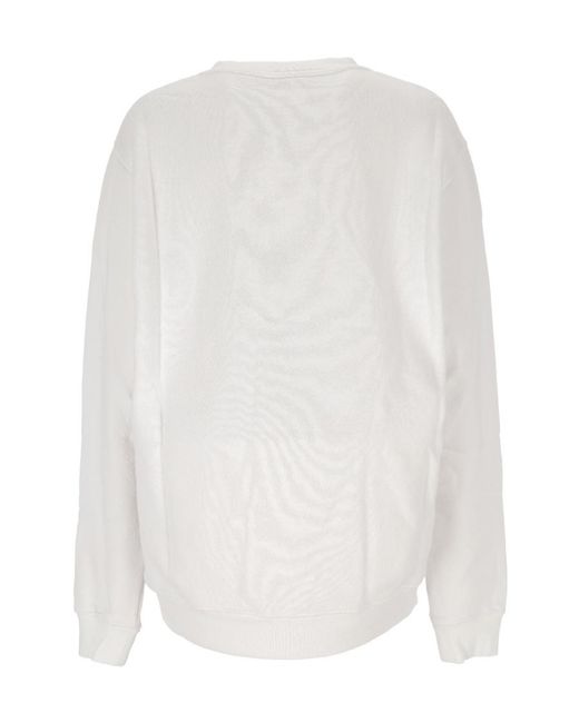 Off-White c/o Virgil Abloh White Logo-Print Cotton Sweatshirt