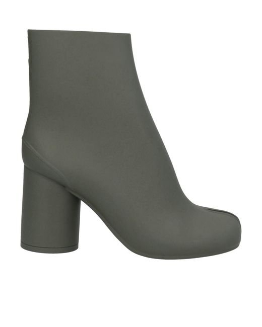 Maison Margiela Gray Solid Color Ankle Boots
