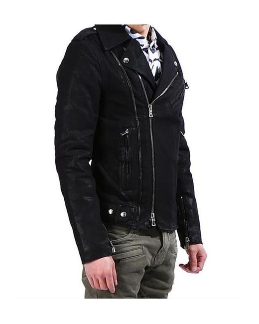 Balmain Black Long-Sleeved Zip-Up Jacket for men
