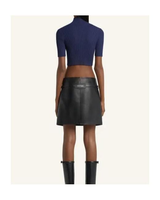 Courreges Blue Logo-Detail Top