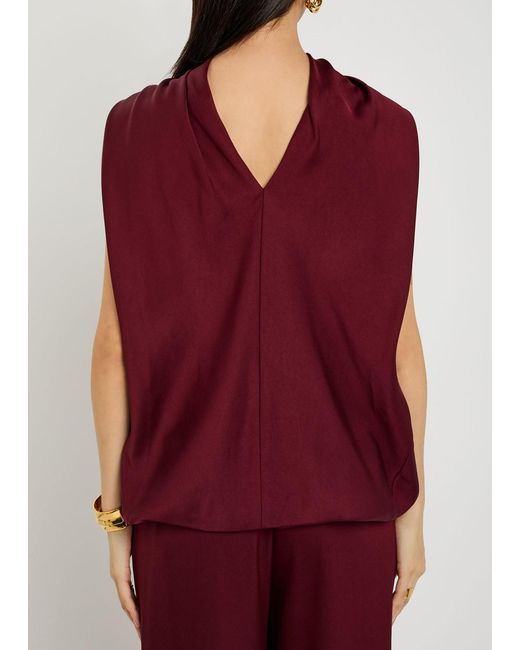 Jonathan Simkhai Purple Satin Top