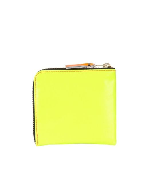 Comme des Garçons Pink Zip-Around Leather Wallet for men