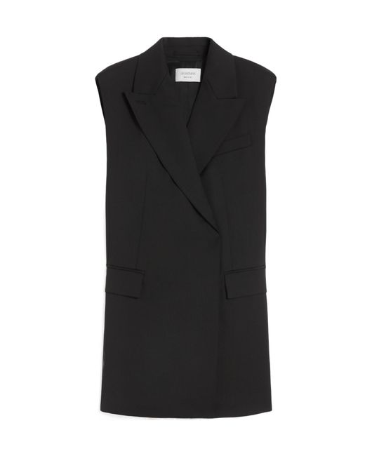 Sportmax Black Spxalber Sleeveless Blazer