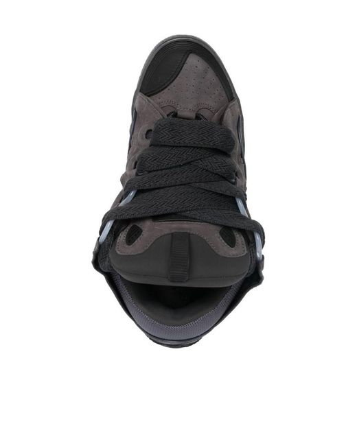 Lanvin Black Curb Lace-Up Sneakers for men