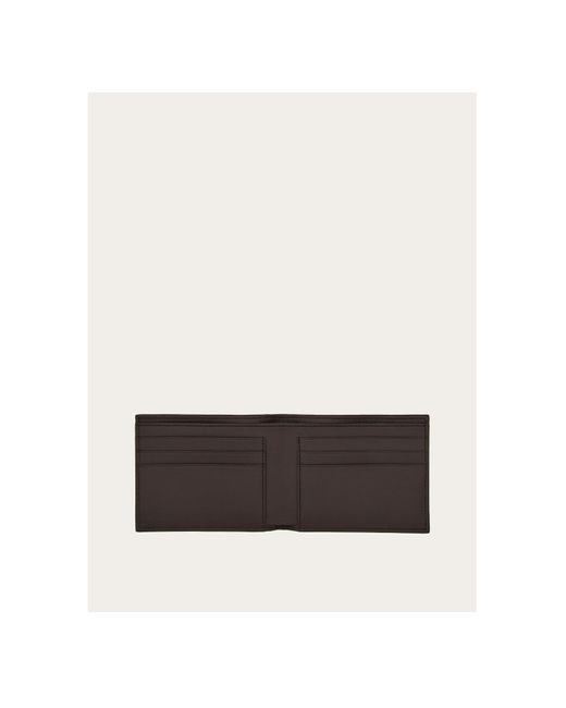 Ferragamo Black Ferragamo Logo Printed Bi-Fold Wallet for men