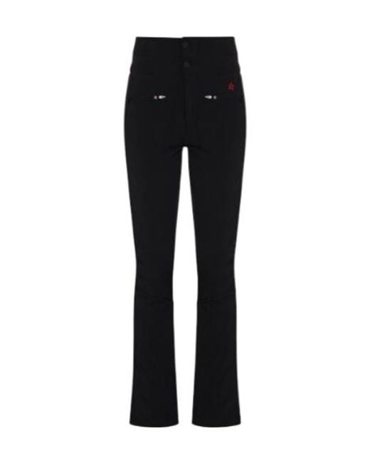 Perfect Moment Black Aurora Flare-Cuff Ski Trousers
