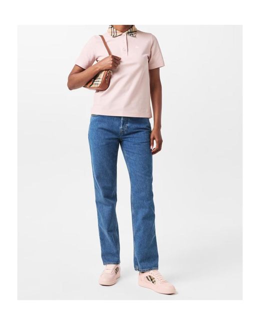 Burberry Pink Polo Shirt