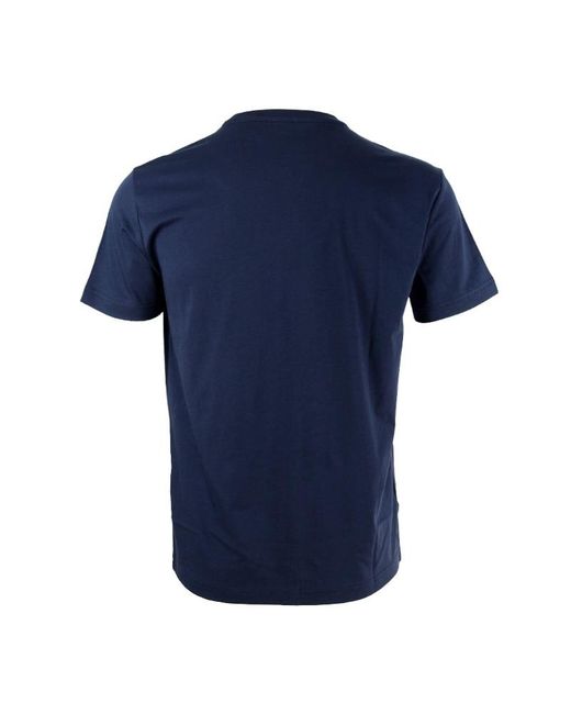 EA7 Blue Logo Printed T-Shirt for men
