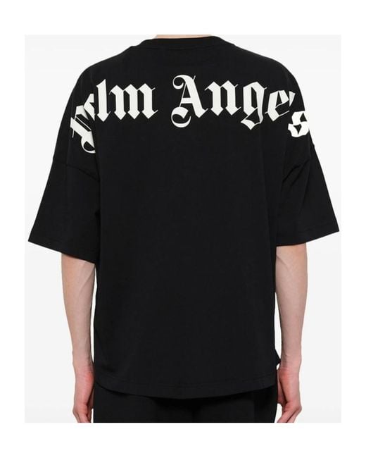 Palm Angels Black Crew-Neck T-Shirt for men