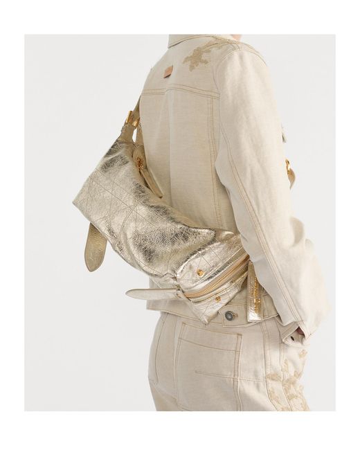 Dior Metallic Medium D-Journey Bag