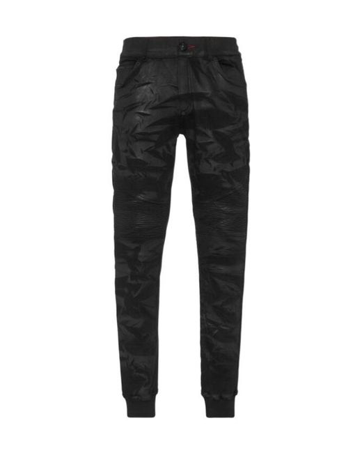 Philipp Plein Black Multi-Pocket Jeans for men