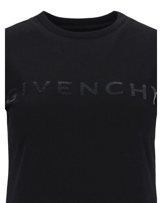Givenchy Black Logo Printed Crewneck T-Shirt