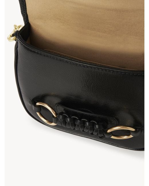 See By Chloé Black Saddie Leather Crossbody Bag