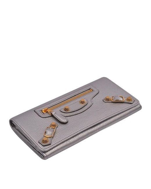 Balenciaga Gray Logo Wallet